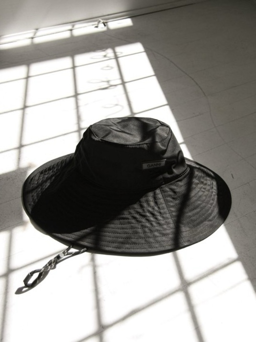 Ganni Wide Brim Bucket Hat